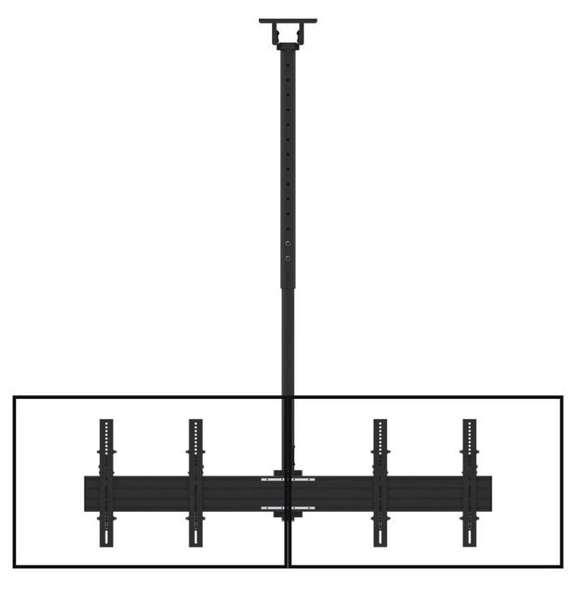 Kanto Back to Back Quad Screen Ceiling Mount for 40"-45" TV's-2
