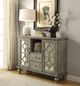 ACME Furniture Velika Weathered Gray Console Table with Two Drawers-1