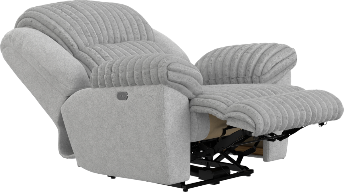Shaggy Moonstruck Power Recliner - Thumbnail 3