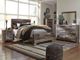 Benchcraft® Derekson 5-Piece Multi Gray Queen Panel Storage Bed Set-5