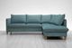 Luonto® Furniture Flipper 2-Piece Blue Right-Arm Facing Full Sofa Sleeper Sectional and Chaise-1