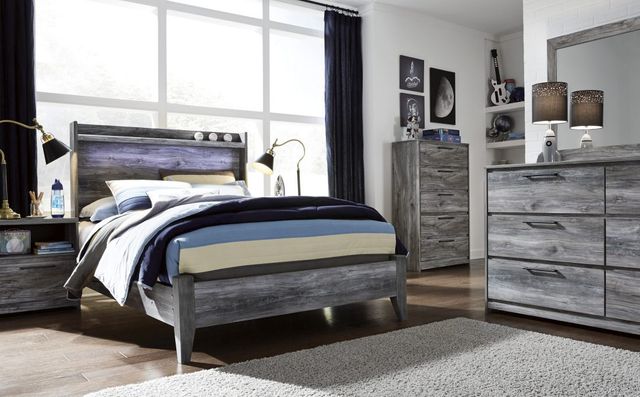 Signature Design by Ashley® Baystorm Gray King Panel Bed-2