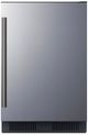 Summit® 21” 3.5 Cu. Ft. Stainless Steel Built-In ADA Compliant Adjustable Height Outdoor Under the Counter Refrigerator with Right Hand Door Swing-0