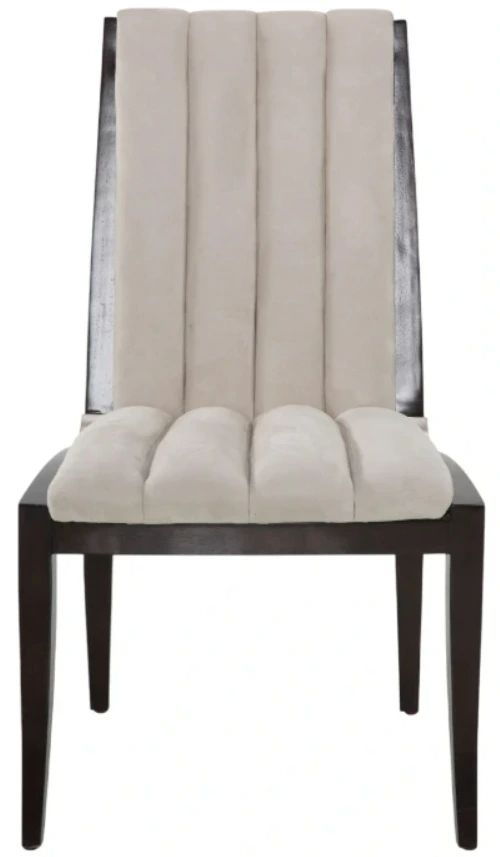 Michael Amini® Paris Chic Beige/Espresso Side Chair-2