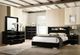 Furniture of America® Carlie Black/Chrome Queen Bookcase Bed-1