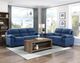 Homelegance® Holleman Blue Sofa-4