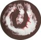 TOV Furniture Enamel Plum/White Side Table-3