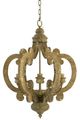 A & B Home Natural 6-Lights Chandelier-1