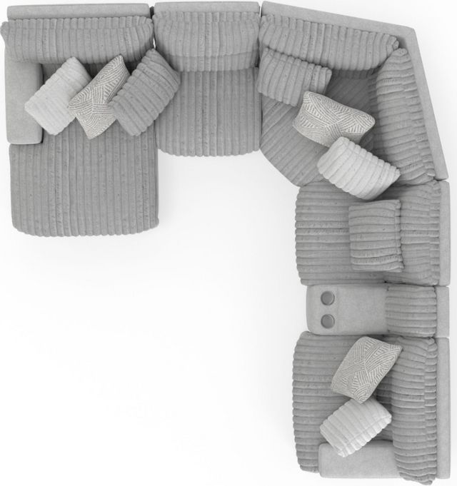 Catnapper® Abraxas 6-Piece Moonstruck U-Shape Power Reclining Sectional and Chaise-4