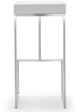TOV Furniture Ferrara White Set of 2 Steel Bar Stool-3