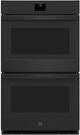 GE® 30" Black Double Electric Wall Oven-0