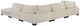 Homelegance® Traverse 2-Piece Plush Beige Modular Sectional with Ottoman-3