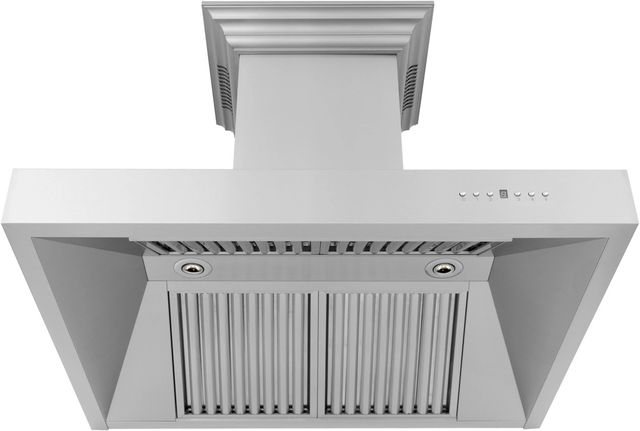 ZLINE 36" Stainless Steel Wall Mounted Range Hood with CrownSound® Bluetooth Speakers-2