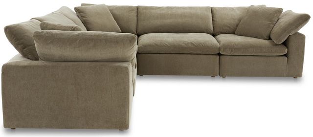 Moe’s Home Collection Clay Classic 5-Piece Desert Sage L-Shaped Modular Sectional-3