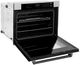ZLINE Autograph Edition Professional 30" Satin Stainless Steel Single Electric Wall Oven with White Matte Door and Matte Black Accents-3