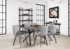 Mazin Furniture Memphis Gray Side Dining Chair-3