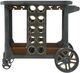 Howard Miller® Floyd Brown Wood/Aged Iron Wine and Bar Cart-1