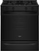 Whirlpool® 30'' Black Smart Slide-In Gas Range with Air Cooking Technology and Steam Clean-0