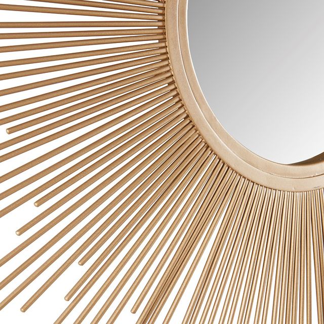 Olliix by Madison Park Gold Small Fiore Sunburst Mirror-2