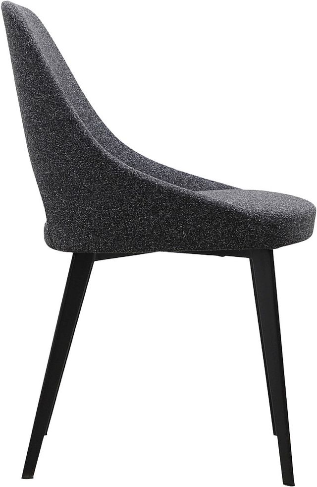 Moe's Home Collection Tizz Dark Grey Dining Side Chair-2