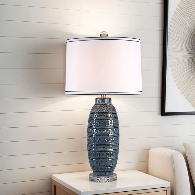 Renwil® Everren Spirea Blue/Crystal Table Lamp-3