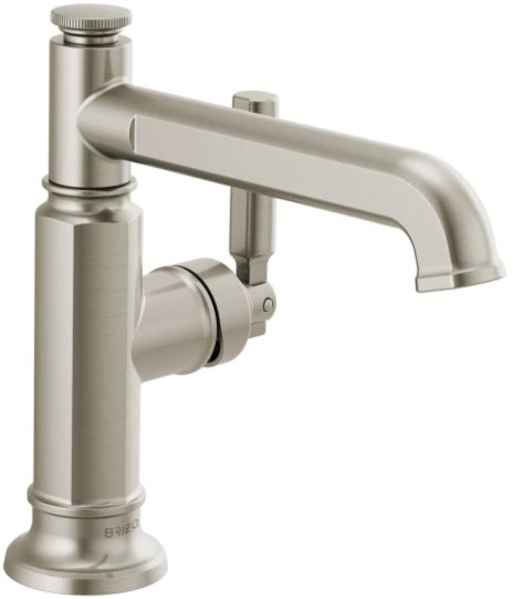 Brizo Invari® Brilliance® Luxe Nickel® 6" Single Handle Lavatory Faucet-0