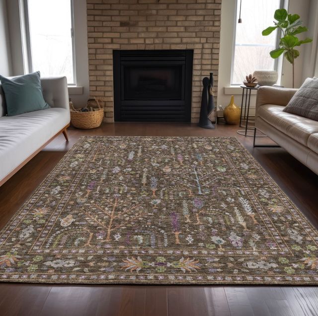 Dalyn™ Rug Company Hatay HY5 Brown 5'x8' Area Rug-4