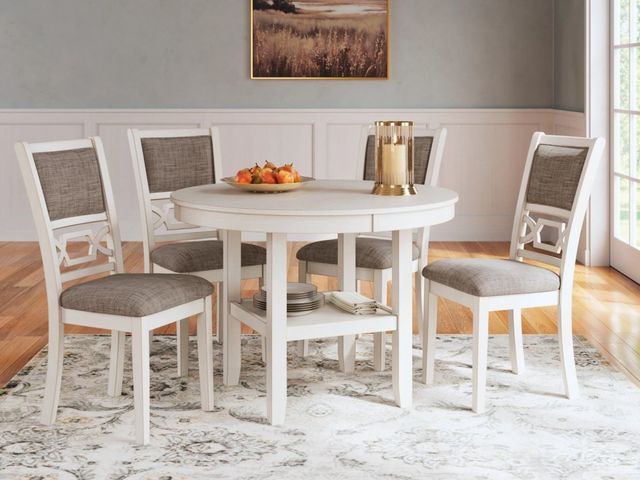 Signature Design by Ashley® Erinberg 5-Piece Antique White Dining Room Table Set-5