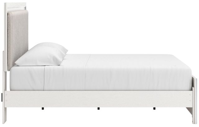 Signature Design by Ashley® Zuraleus White King Upholstered Panel Bed-3