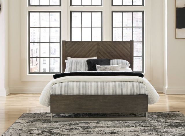 Ashley® Arkenton Grayish Brown Queen Panel Bed-4