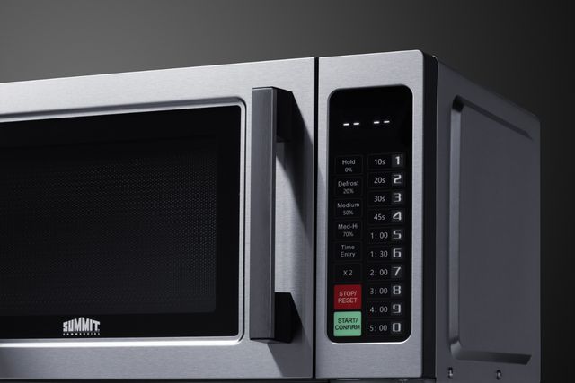 Summit® 0.9 Cu. Ft. Stainless Steel Commercial Countertop Microwave-4