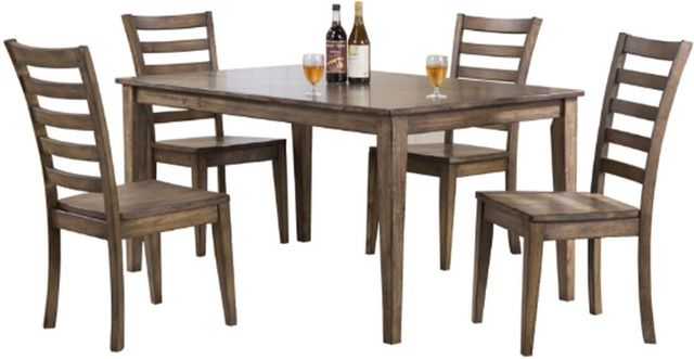 Winners Only® Carmel Rustic Brown 60" Dining Table-2