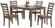 Winners Only® Carmel Rustic Brown 60" Dining Table-2