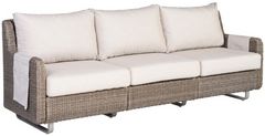 Flexsteel® Vista Cast Ash/Warm Gray Canvas Outdoor Sofa