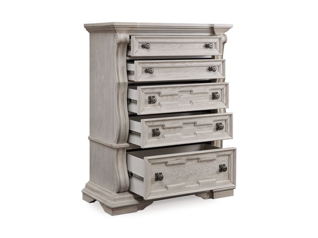 Signature Design by Ashley® Bruchandi Antique White 5-Drawer Chest-2