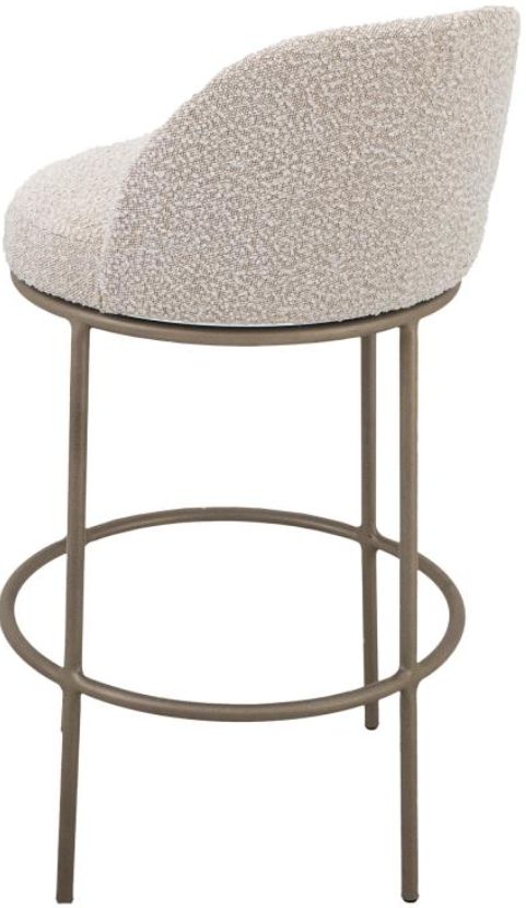 International Furniture Direct Snow Blacksmithing Brown/Ivory 30" Barstool-2