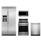 KitchenAid® 4 Piece Kitchen Package-Stainless Steel-0
