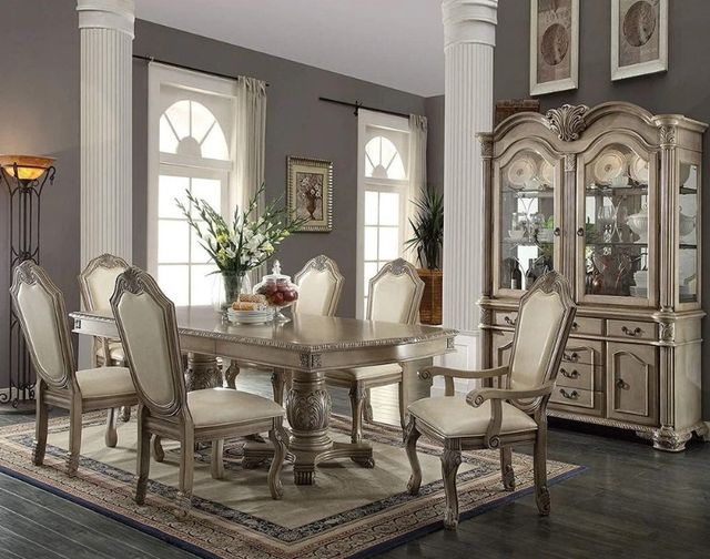 ACME Furniture Chateau de Ville Antique White Dining Side Chair -1