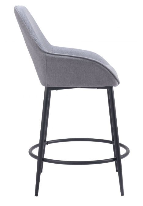 Zuo® Modern Vila Gray Counter Stool-1