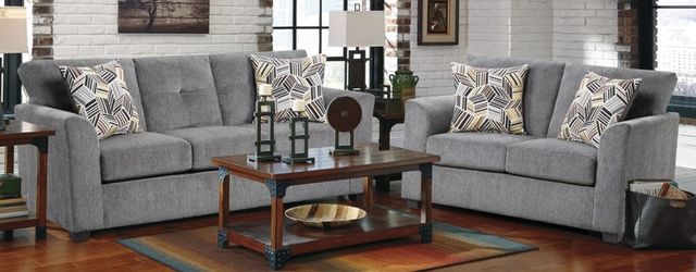 American Wholesale Furniture Kennedy Grey Loveseat-2
