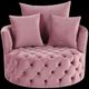 ACME Furniture Zunyas Pink Swivel Accent Chair-4