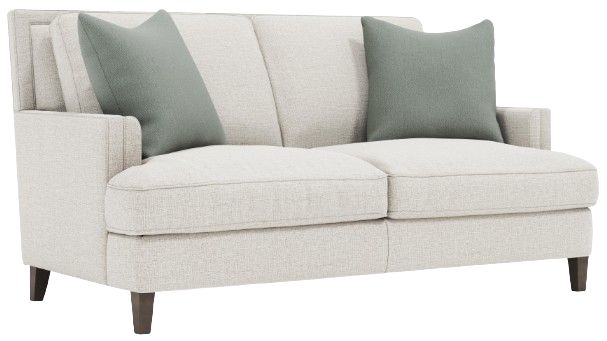 Bernhardt Addison Bernhardt Living White Loveseat-0