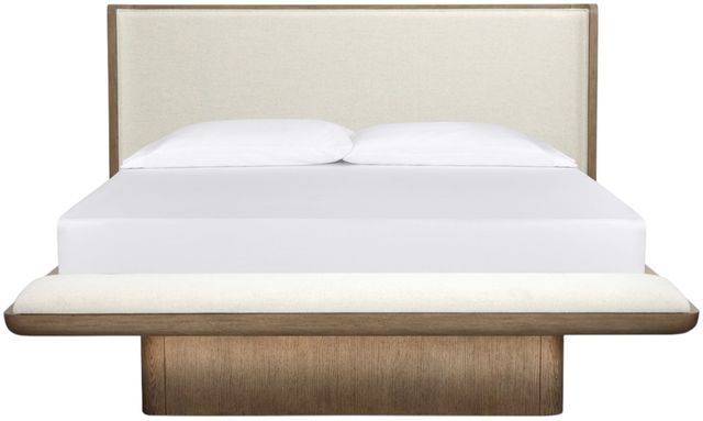 Magnussen Home® Thorne Amber Brown/White King Upholstered Platform Bed-3