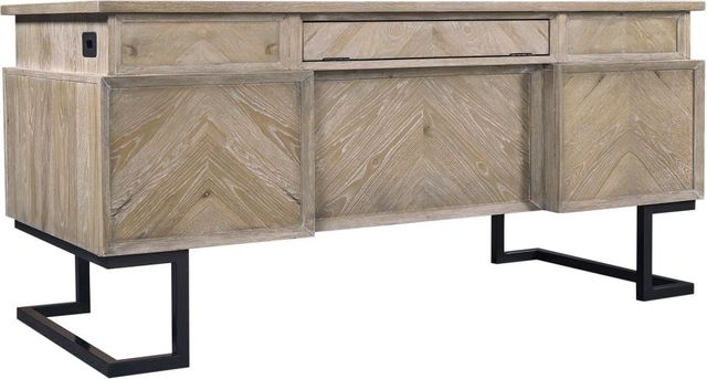 aspenhome® Harper Point Bleached Khaki 66" Executive Desk-2