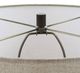 Uttermost® Barat Dark Beige/White Table Lamp-4