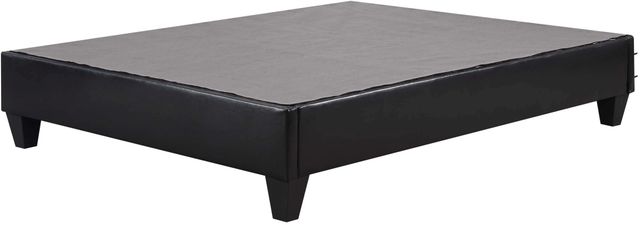 Elements International Abby Black Queen Platform Bed-2
