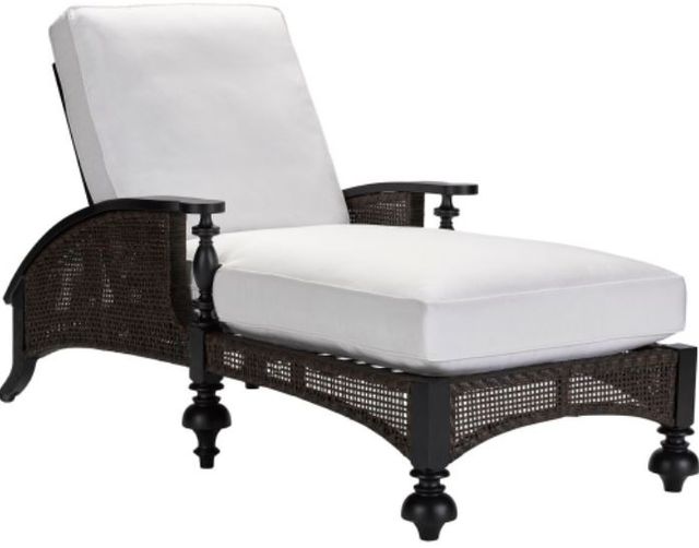 Lane Venture® Hemingway Islands Black Truffle/White Adjustable Chaise-0