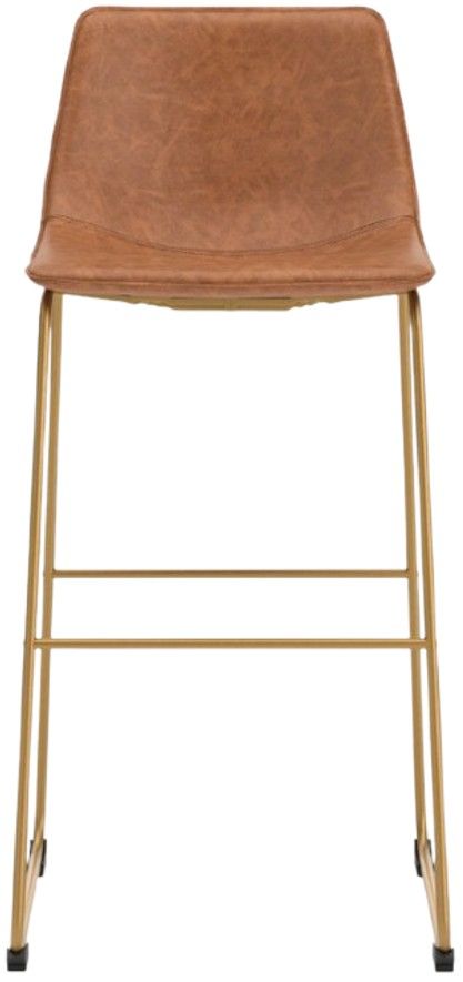 Signature Design by Ashley® Ciabori Brown/Gold Tall Upholstered Bar Stool-1