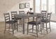 Nationwide Furniture Distributors 7 Piece Dark Grey Pub Dining Set-0