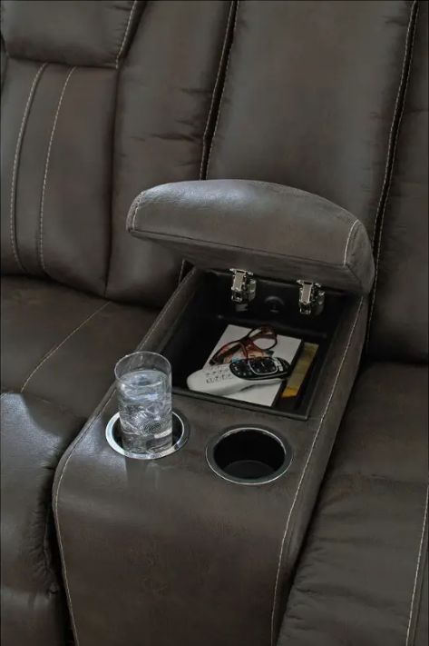 Signature Design by Ashley® Beaux Glider Reclining Loveseat-4